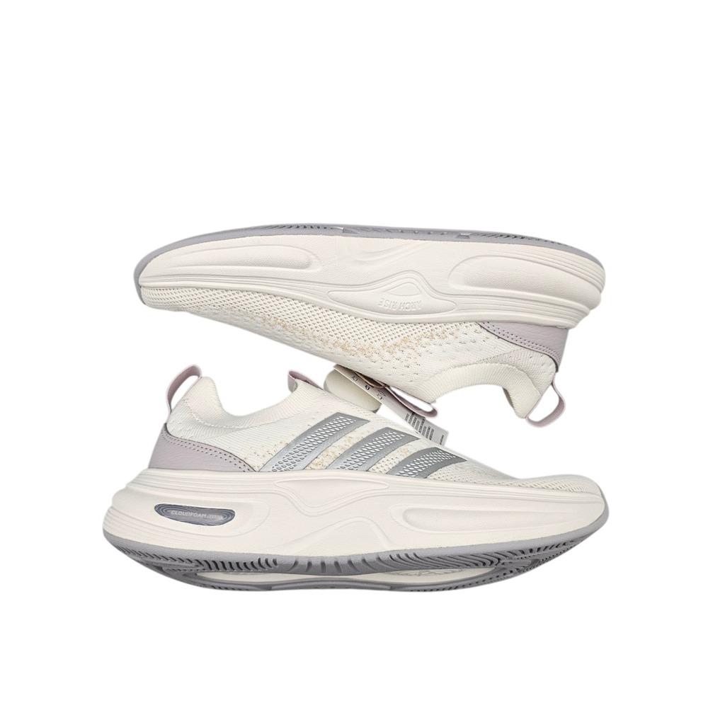ADIDAS Women's Size 6.5 US Wide Cloudfoam Cuxxion Sock‎ Ivory Sneakers Shoes - Picture 7 of 8